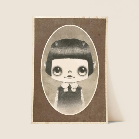 Mr. Eyes - Vespertine Grey Print