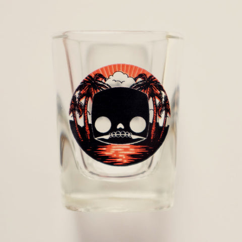 Mr. Eyes - Something Strange Among the Palms Shot Glass