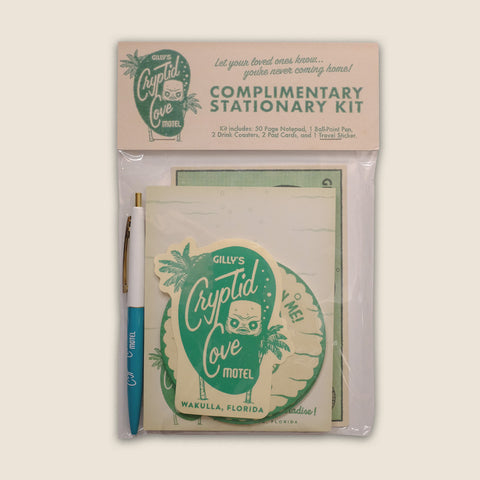 Gilly's Cryptid Cove In Room Stationary Kit