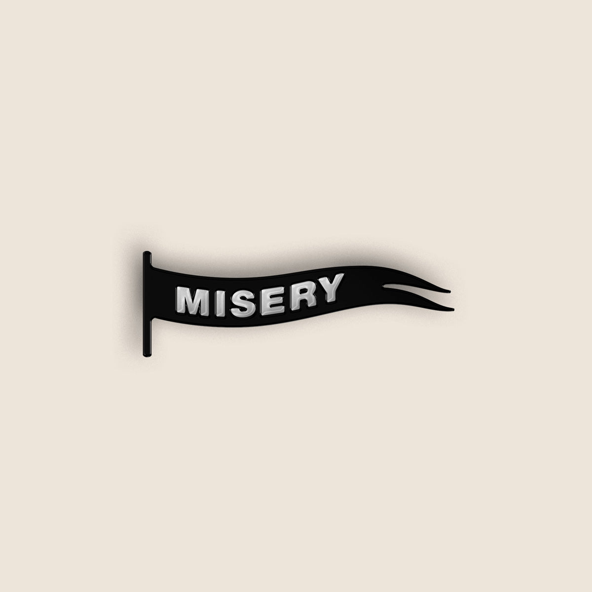 Misery Bleak Flag Pin – Terribly Odd