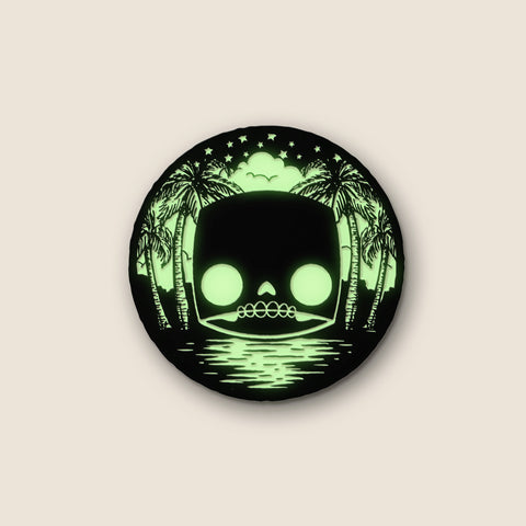 Mr. Eyes - Something Strange Among The Palms Glow-In-The-Dark Emblem Pin