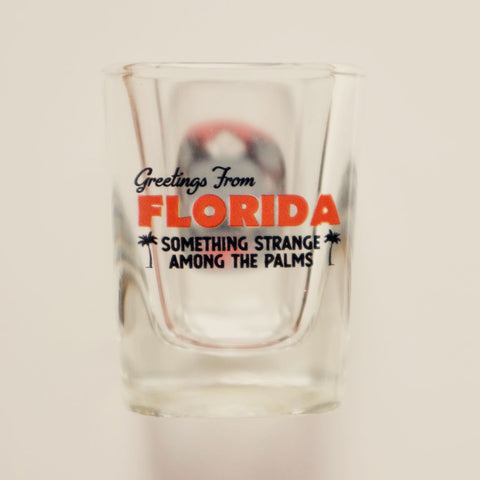 Mr. Eyes - Something Strange Among the Palms Shot Glass